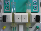 Plasma nach und vor Pr&auml;zipitation